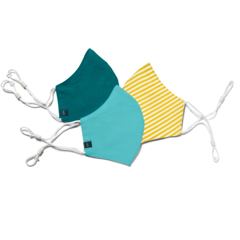 😷 ✨ Grove Reusable Cotton Face Mask Set of 3! NWT